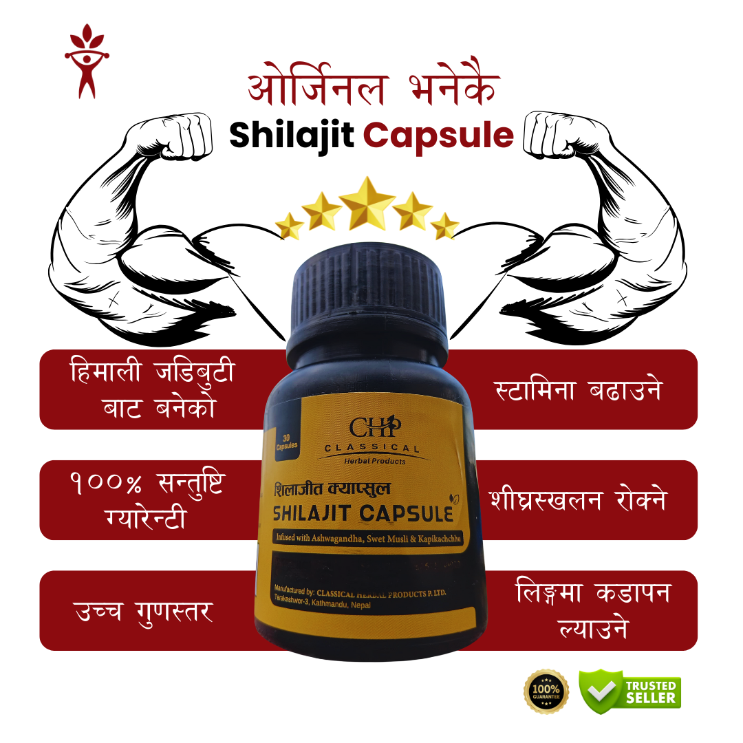Shilajit Capsule – Energy & Stamina Booster (30 Capsules) – रु. 2500