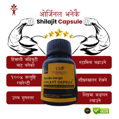 Shilajit Capsule – Energy & Stamina Booster (30 Capsules) – रु. 2500
