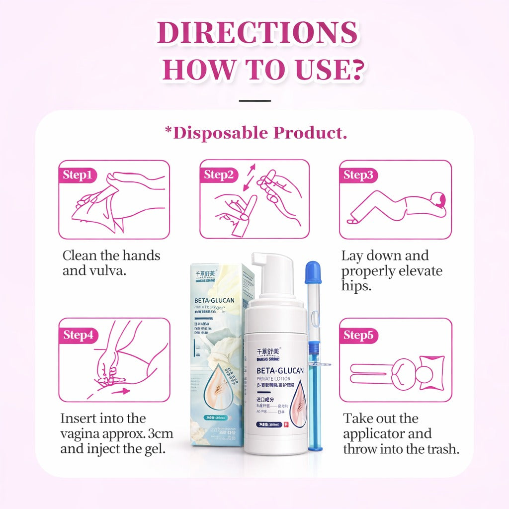 महिलाको गोप्य योनी Tighting and Whitening को लागि - glucan intimate care lotion and tube ( All set )